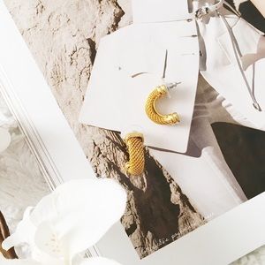 Gold Half Hoop Earrings